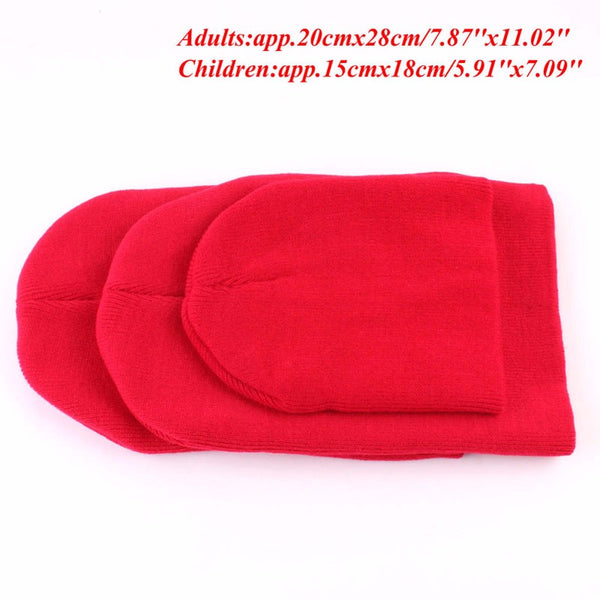 Soft Knitted Beanie Family Set