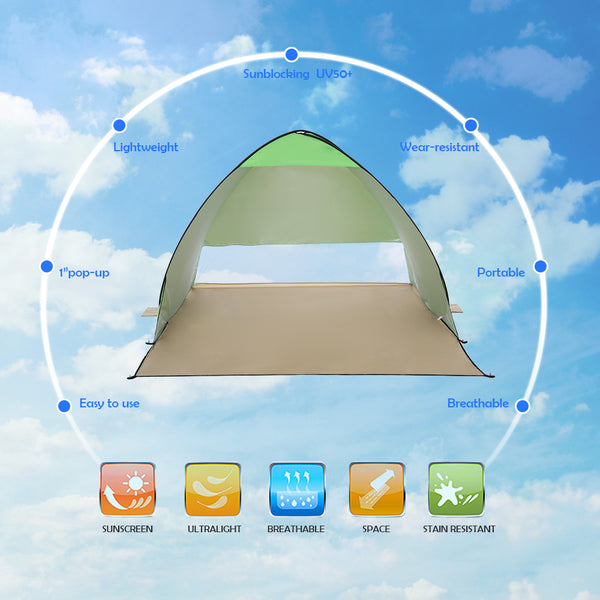 Anti-UV Open Beach Tent